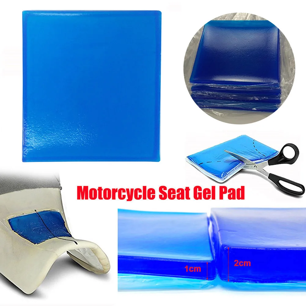 

Motorcycle Seat Gel Pad Shock Absorption Mat Comfortable Soft Cushion Blue MGO3