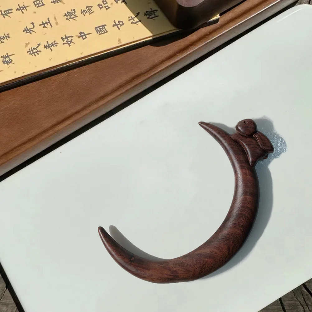 

Деревянная луна, аксессуары для волос, женские деревянные палочки, зажим для булочки, аксессуары для волос