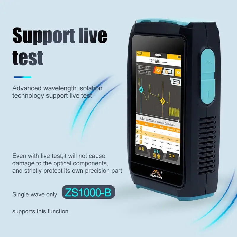 Новый стиль ZS1000 Волоконно-оптический портативный тестер SM OTDR Одномодовый