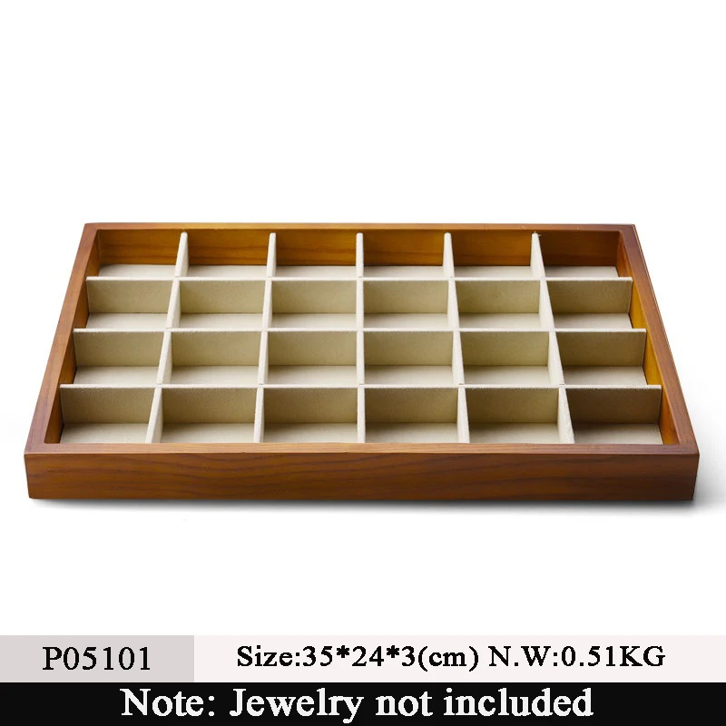 

Изысканный деревянный держатель для ювелирных изделий Oirlv, портативный органайзер для колец, сережек, ожерелий, органайзер для мальчиков