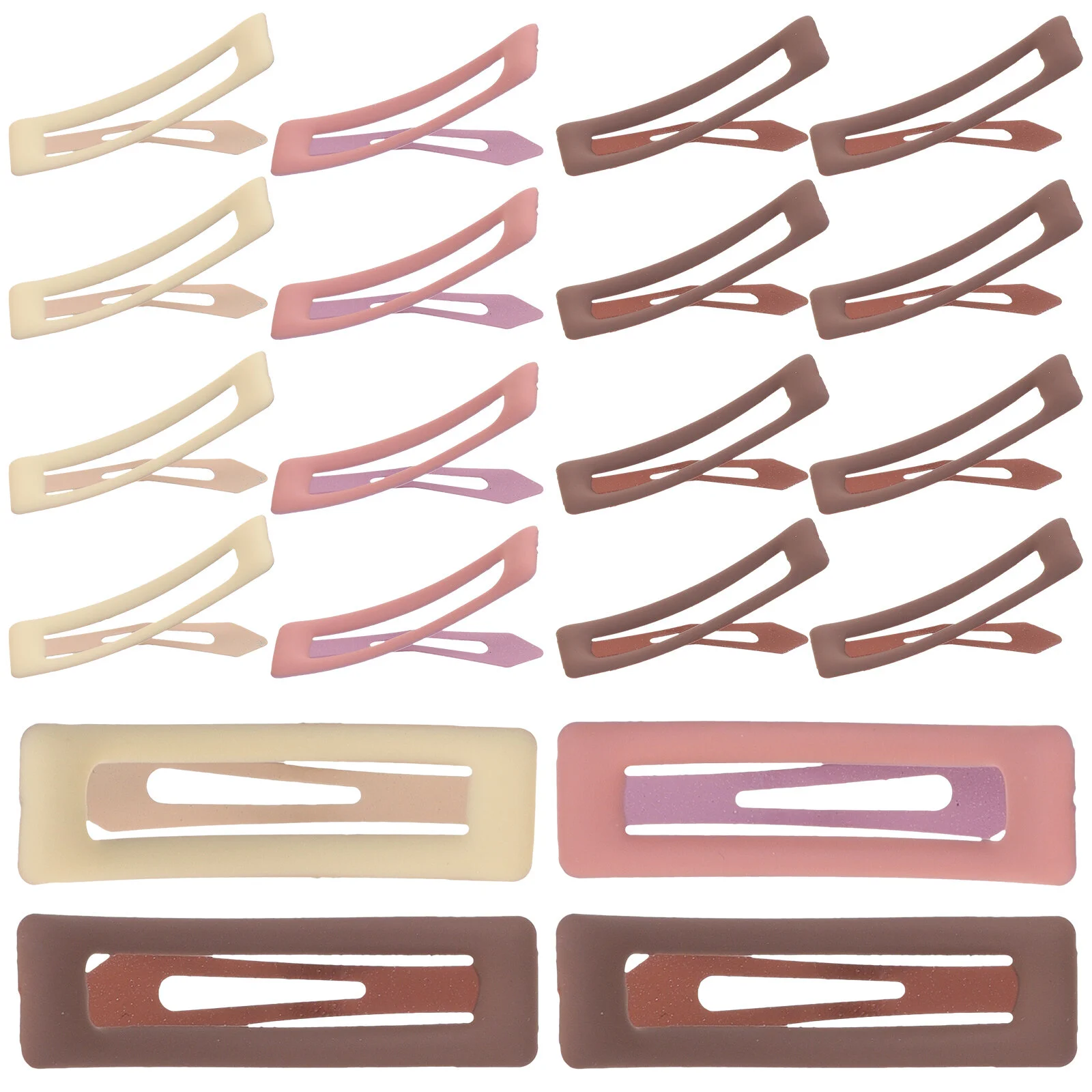 

20 Pcs Hollow Hair Clip Accessories Girls Clips Kids Ages 4-8 Bands 8-12 Toddler Barrettes Matte Cute Iron Set Child Little