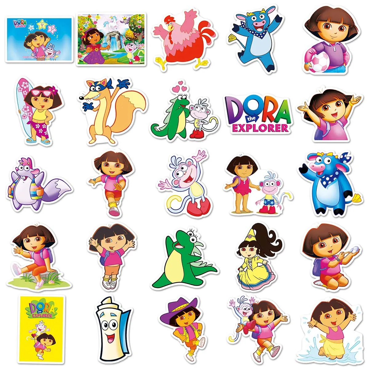 51 шт. мультяшная анимация Дора детская персонализированная наклейка для