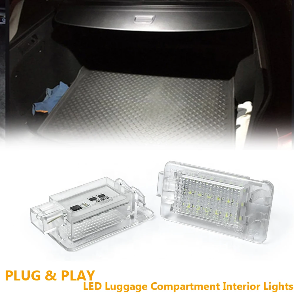 For Volvo S60/XC90/S40/S80/C30/XC70/C70/V70/V50 LED Courtesy Luggage Trunk Boot Light Footwell Welcome Door Lamp IP67 Error Free