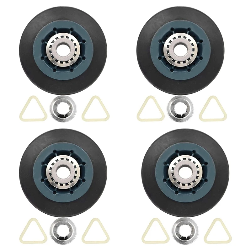 Bild von 4Pack W10314173 Dryer Drum Roller Replacement For Dryer Compatible With WPW10314173 Roller Drum Support Kit Dryer Replacement