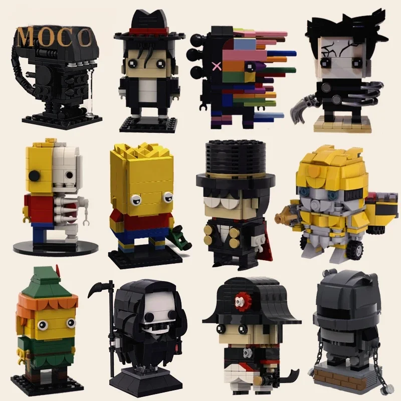 Brickheadz MOC Аниме Фигурки Скелет Человек