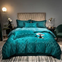 luxury jacquard bedding sets white comfort ab high end embroidery duvet cover pillowcase exquisite bed sheet queen king size