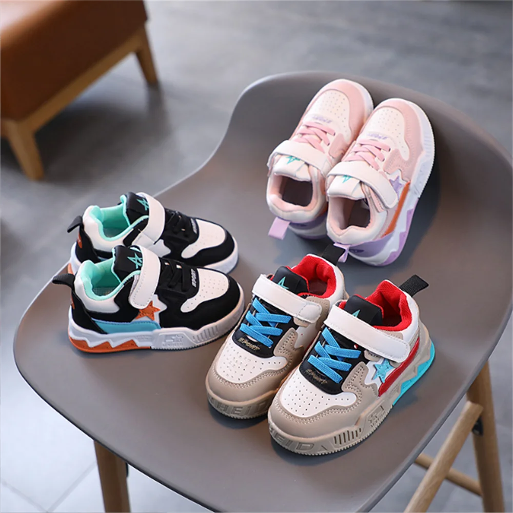 

Boys' and Girls' Sports Shoes Children's Low Top Skateboarding Shoes Infant Toddler Children's Soft Sole Casual Shoes Spring and