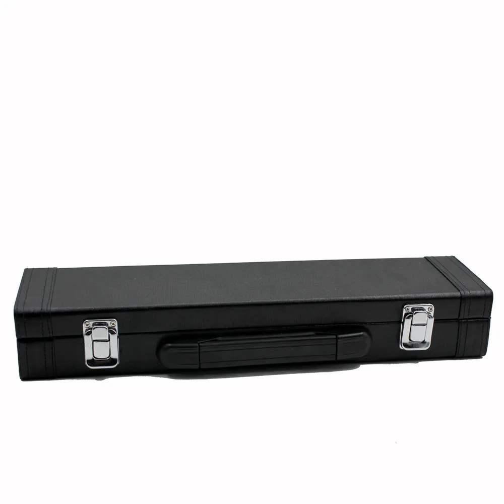 

16 Hole Flute Box Portable and Durable Flute Storage Box Leather Handbag Wind Instrument Box