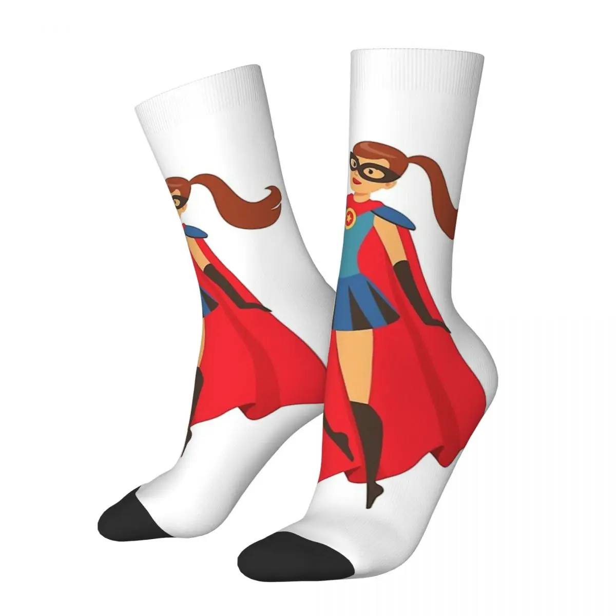 

Superhero comics Avengers Cute Girl Men Women Socks Windproof Novelty Spring Summer Autumn Winter Stockings Gift