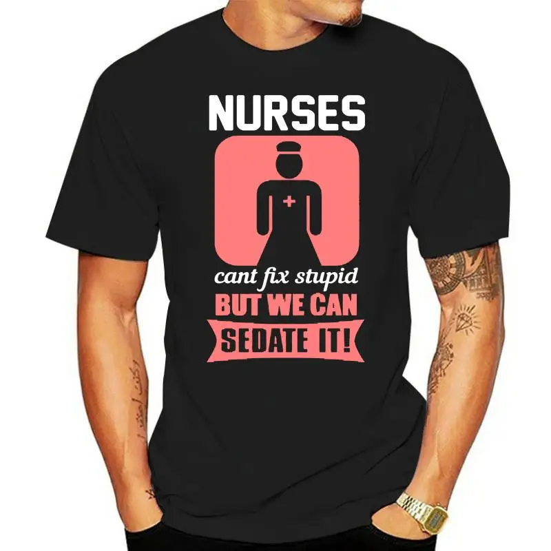 

Футболка для медсестер, не может быть ярким, но мы можем отправить его, Мужская футболка, Мужская футболка, Мужская одежда, крутые повседневные топы из 100% хлопка