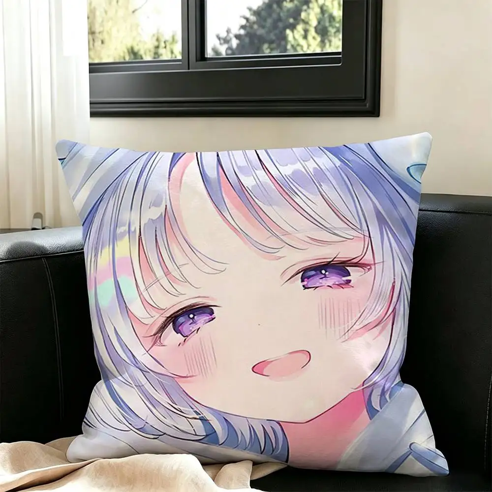 Фото Ayatsuno Yuni StelLive VTuber Квадратная двусторонняя наволочка с принтом для спальни, прикроватной тумбочки, дивана. №5