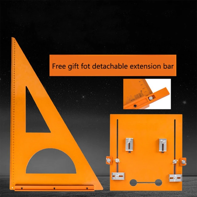 

Деревообрабатывающая Точная треугольная линейка 90 градусов, квадратная фотометаллическая линейка, угловой Режущий инструмент для плотник...