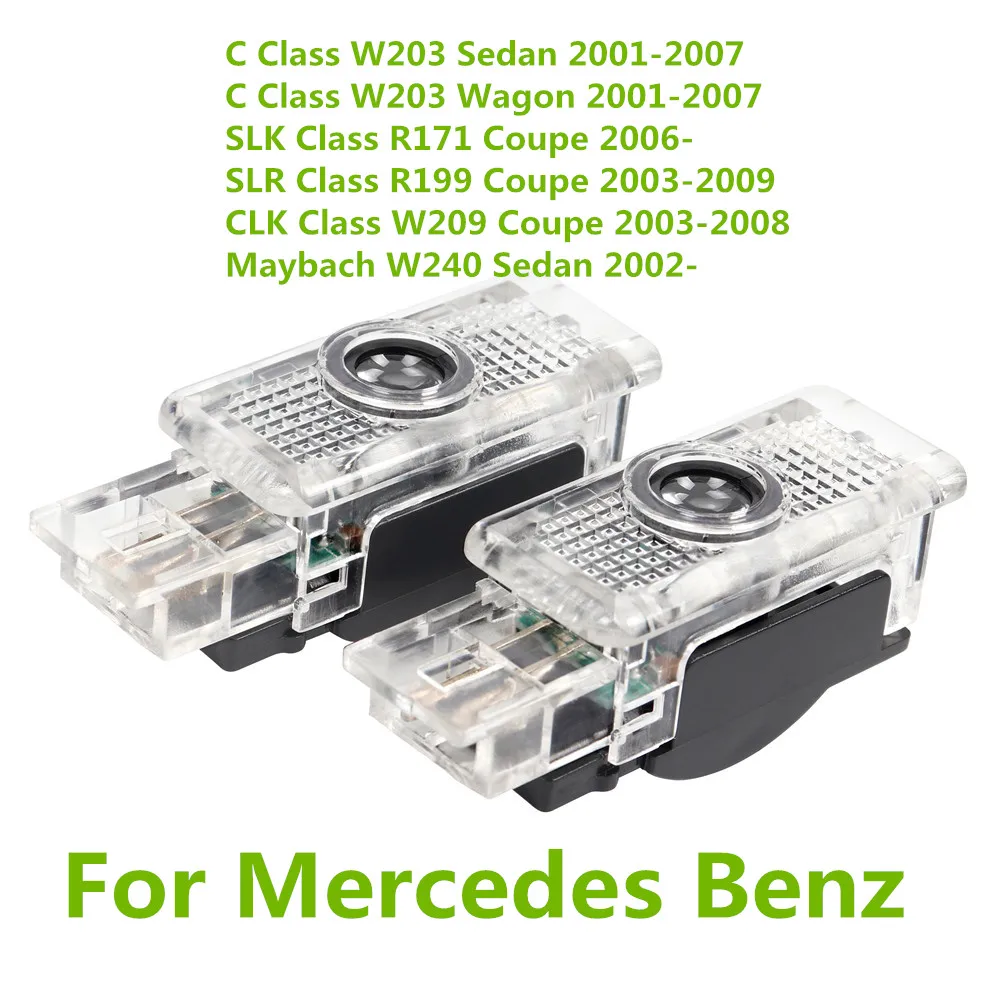 

Mercedes Benz 2X Светодиодный Дверной Проектор С Логотипом Ghost Shadow Welcome Mat Для C Class W203 W240 W209 R199 CLK SLR C...