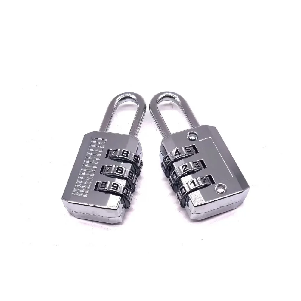 Mini Alloy Padlock 3/4 Digit Dial Combination Password Code Number Lock Safety Travel Security for Luggage Suitcase Drawer
