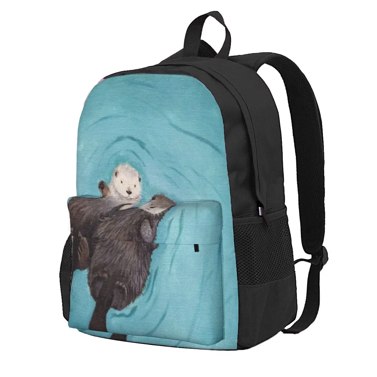 

Otter Pet Lover Schoolbag Backpack Simple Men And Women Computer Bag Student Bag Large-Capacity Travel Backpack