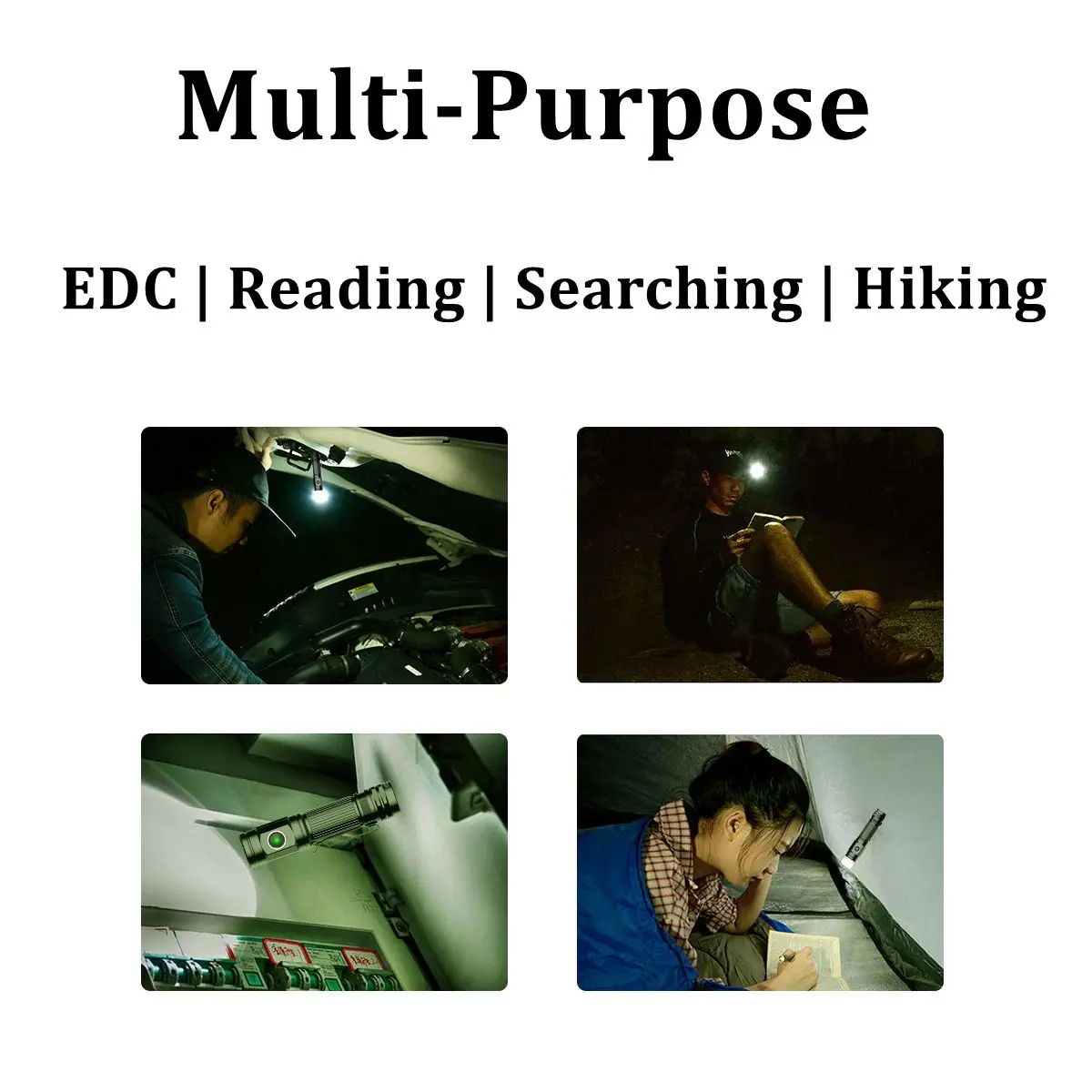 Высокомощный фонарик для повседневного использования яркий 2000 люмен