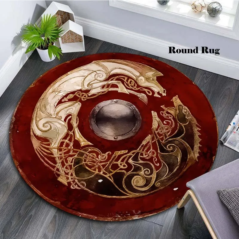 

Vintage carpet round mat round carpet Bathroom Mat Black mat home decoration carpet kitchen carpet living room pet mat