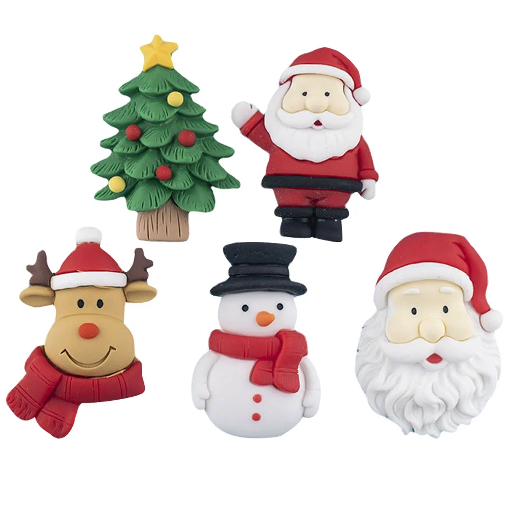 

Christmas Magnets Fridge Refrigerator Magnet Stickercar Magnetic Santa Stickers Decorations Window Holiday Party Charm Snowman