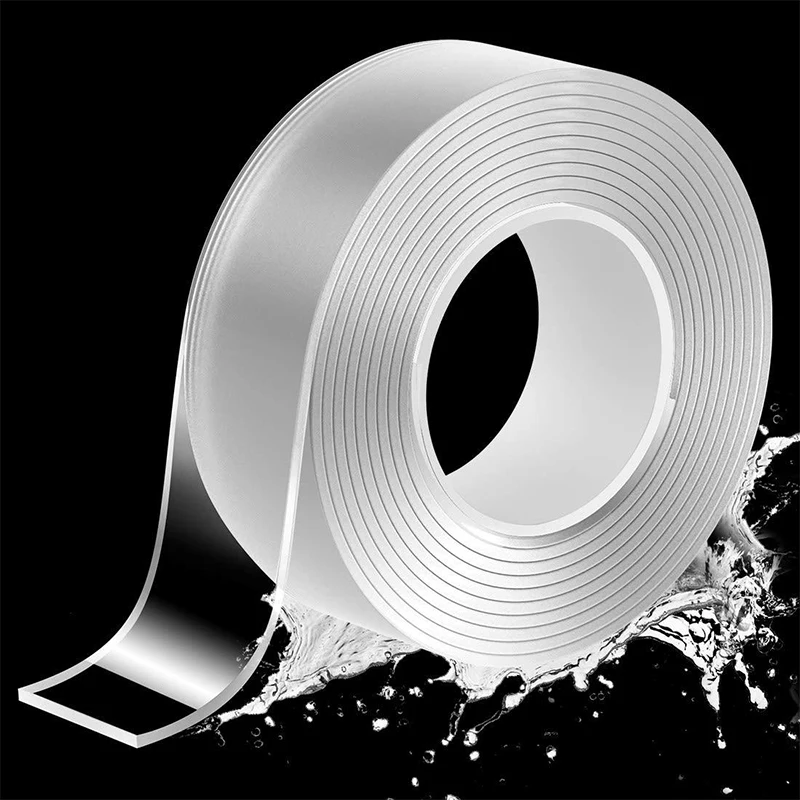 

Double Sided Tape Waterproof Nano Transparent Wall Adhesive Stickers Reusable Strong for Car Home Bathroom Kitchen 1M 2M 3M