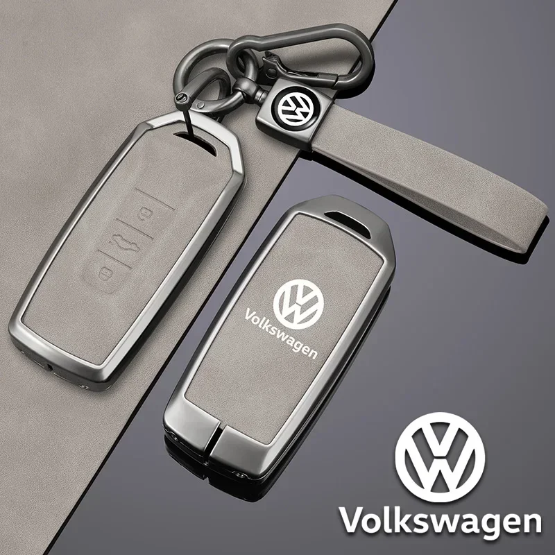 3-кнопочный чехол для автомобильного ключа из цинкового сплава VW Volkswagen Touareg EL 2018
