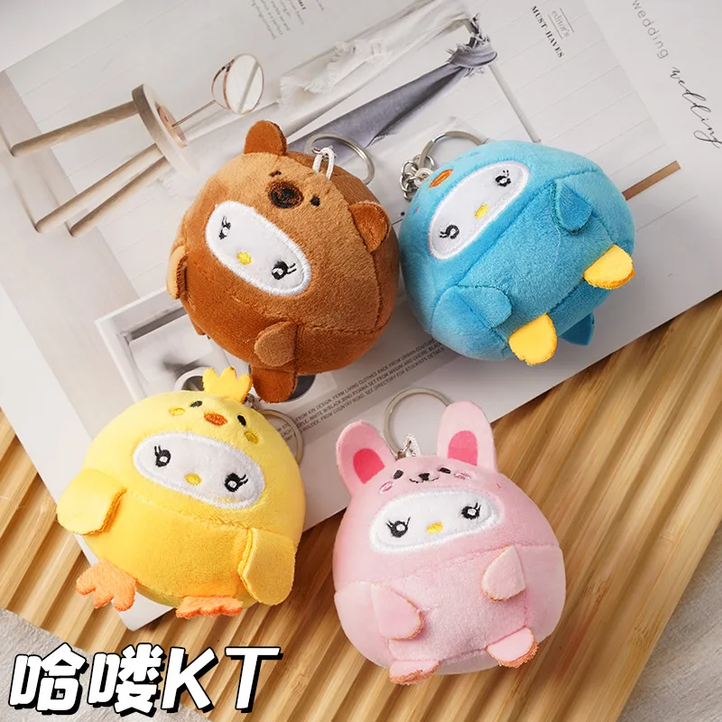 

Sanrio Hello Kitty Cute Plush Doll Hello Kitty Dressup Couple Keychain Pendant Girl Kawaii Plush Toy Doll Kids Toy Birthday Gift