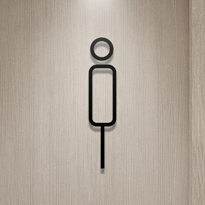 Акриловая табличка для туалета