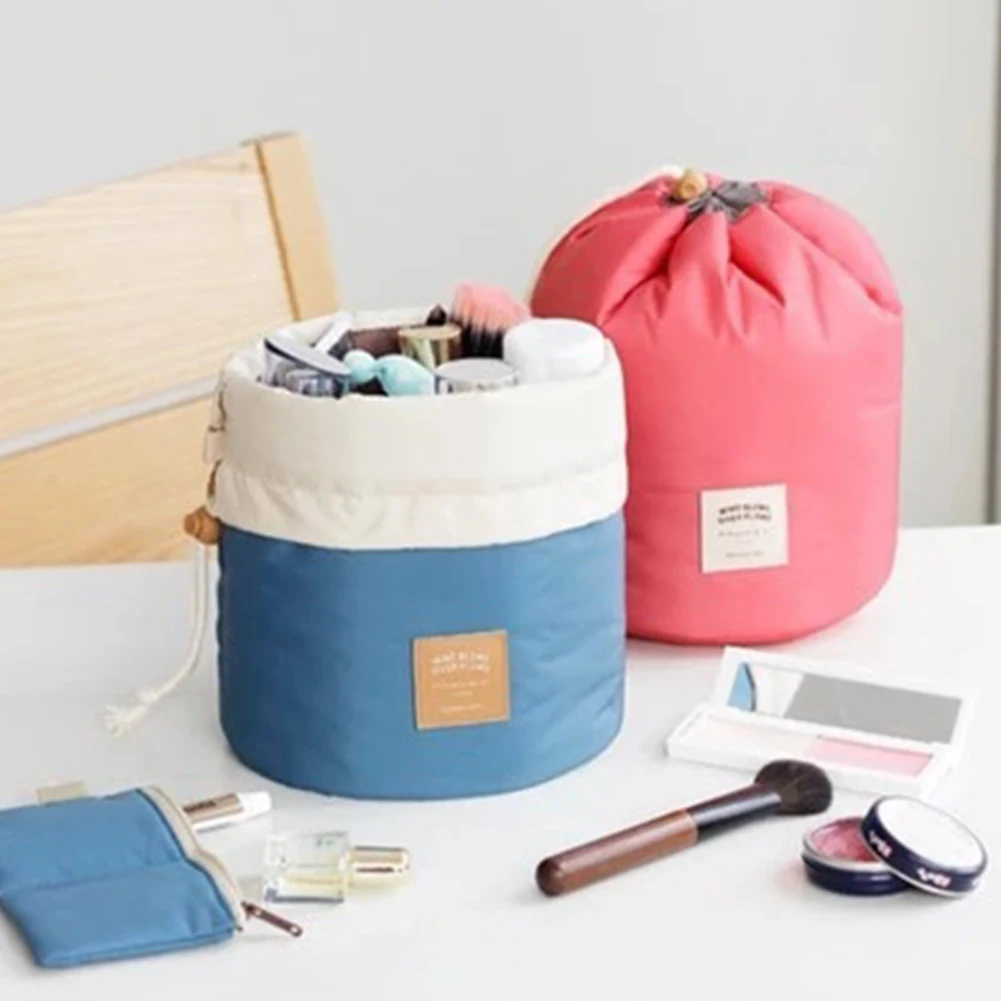 Makeup Storage Bag Cosmetic Organizer Women Drawstring Travel Storage Kit Pouch Beauty Case for Female Travel Supplies