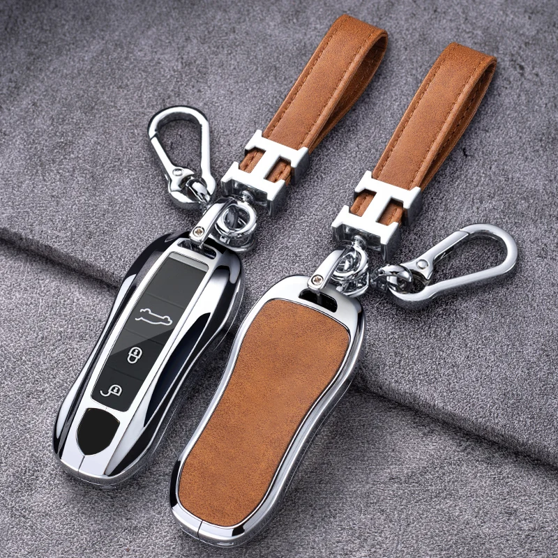 

Новинка, чехол для автомобильного ключа, чехол для Porsche Panamera, Macan, Cayenne, Cayman Boxster 911, 9ya 971, умный защитный удаленный корпус, держатель, брелок