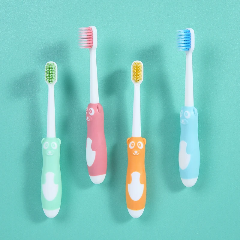 Baby Cute Soft-bristled Toothbrush for Children Teeth Cartoon Bear Training Toothbrushes Baby Dental Care Tooth Brush images - 6