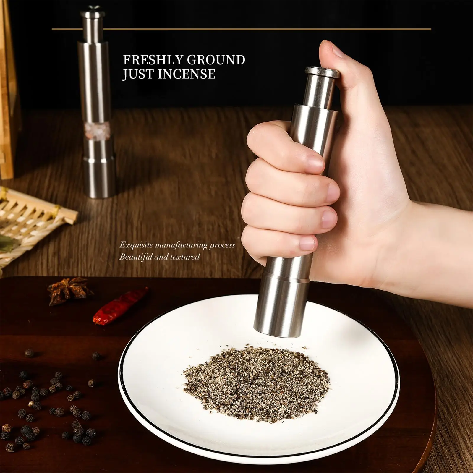 push button salt and pepper