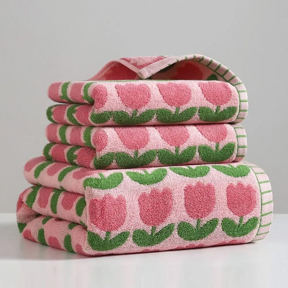 Полотенце для сушки волос 70x140 см Большое банное полотенце с тюльпаном роскошное