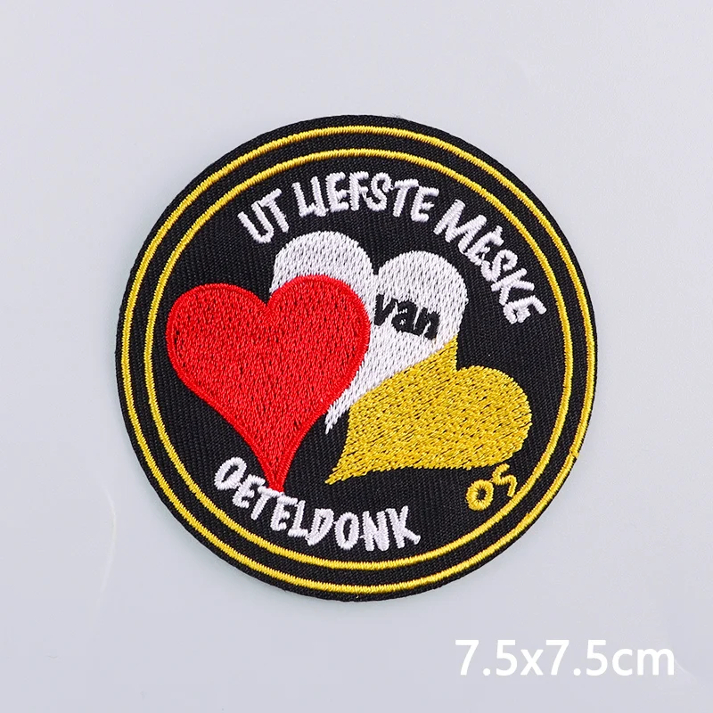 Новые патчи с вышивкой эмблемой Oeteldonk лягушки карнавала для одежды