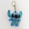 DIY Diamond Painting  Keychain Disney Stitch Keychain Cartoon Keyring Couple Bag Pendant Anime Figure Key Ring Children Gift 6
