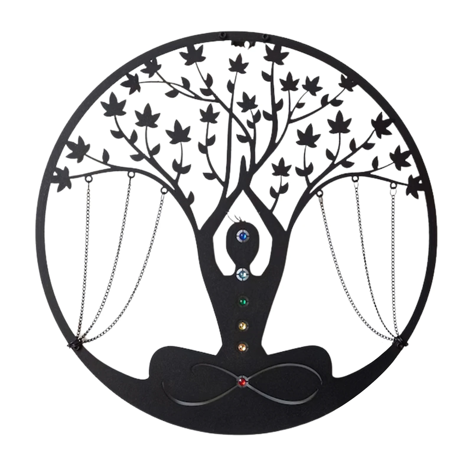 

2022 Hot Medtitation Metal Wall Art Decor Yoga Medtitation Metal Wall Hanging Craft Living Room Wall Decor Bedroom Craft