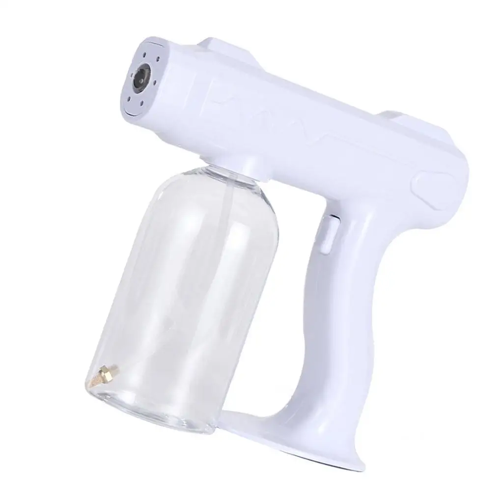 

800ML Portable Electric Sanitizer Sprayer Blue Light Rechargeable Nano Steam Water Spray Gun Home Disinfection Machine Atomizer