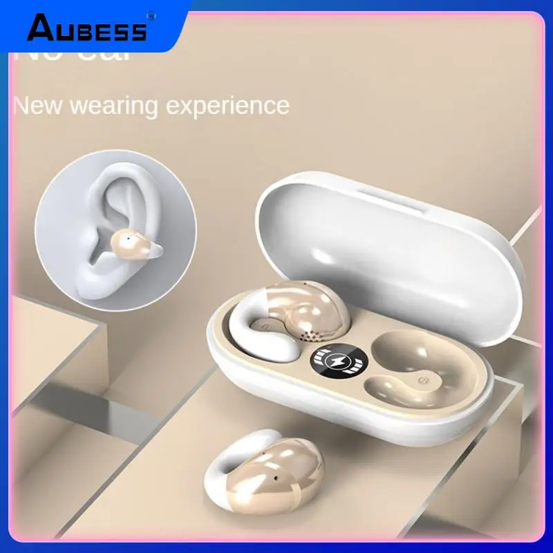 

Waterproof Grade Ipx3 Ear Clip Design Wireless Headset Stereo Sound Effects Touch Control Headset No Sensation To Wear