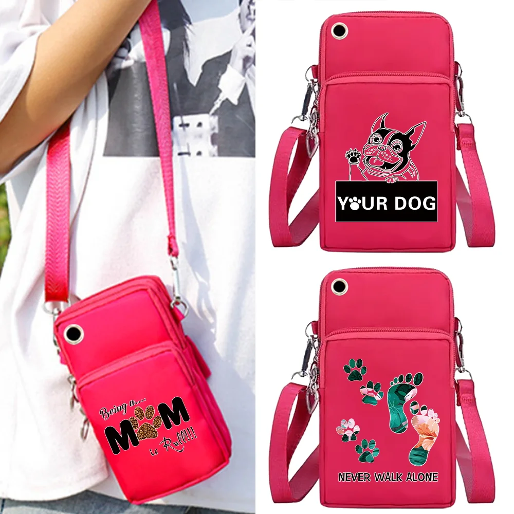 

Mobile Phone Bag Wallets Shoulder Bags Sports Accessories Wrist Pack for Apple/Huawei/Xiaomi Cell Phone Packet Footprints Series