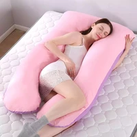 pure cotton fabric multifunctional pregnancy pillow case cotton comfort soft cover u shape maternity pillow case only pillowcase