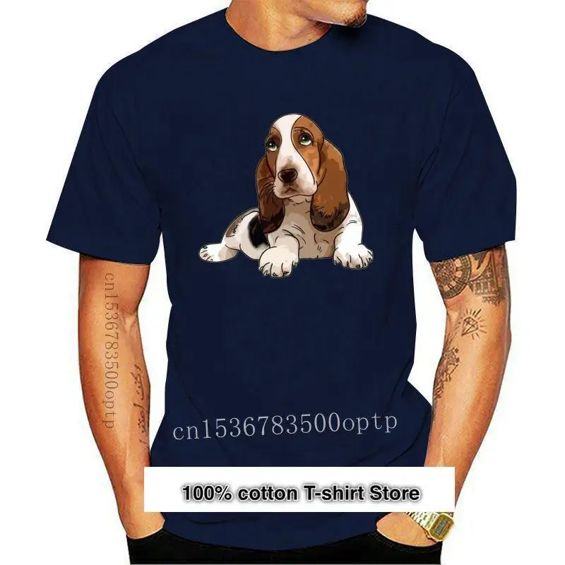 

Camiseta de bассет для мужчин и женщин, одежда для женщин, Топ