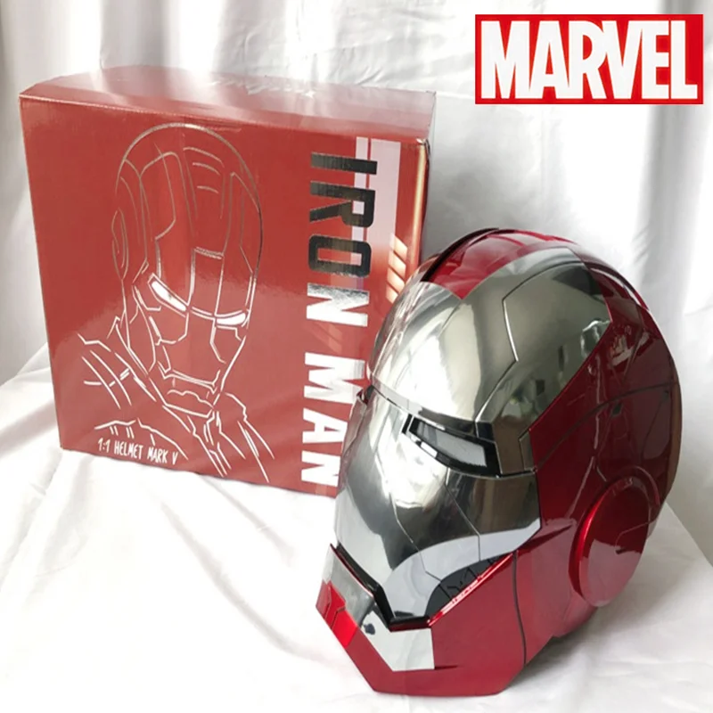 Шлем Железный человек Marvel 1:1 Mk5 с голосовым управлением глазами и подсветильник