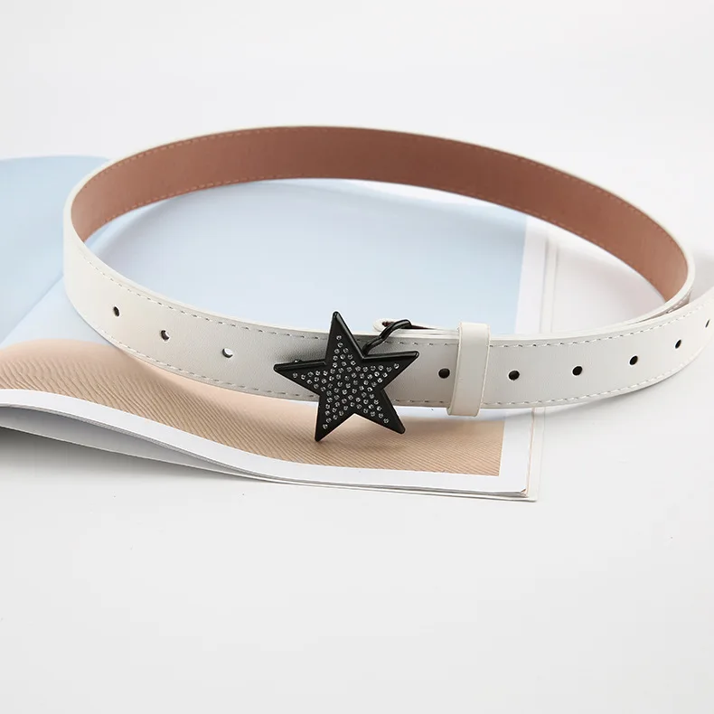 

2023 High Quality Fashion Star Rhinestone Luxury Belt Women Female Girl Jeans Dress Trouser Decorative Waistband Y2k Accessories