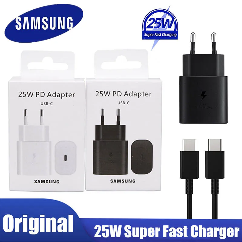 Оригинальное Супербыстрое зарядное устройство Samsung Note 10 25 Вт Pd быстрая зарядка ЕС