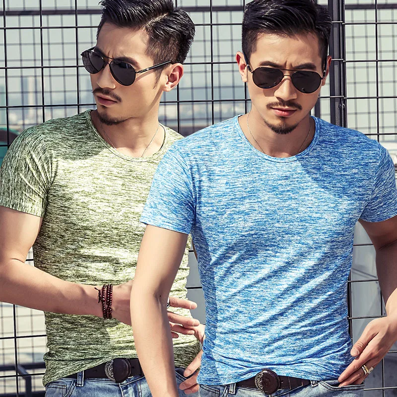 

Casual men t shirts advertising shirt Men's short sleeved bottoming T-shirt