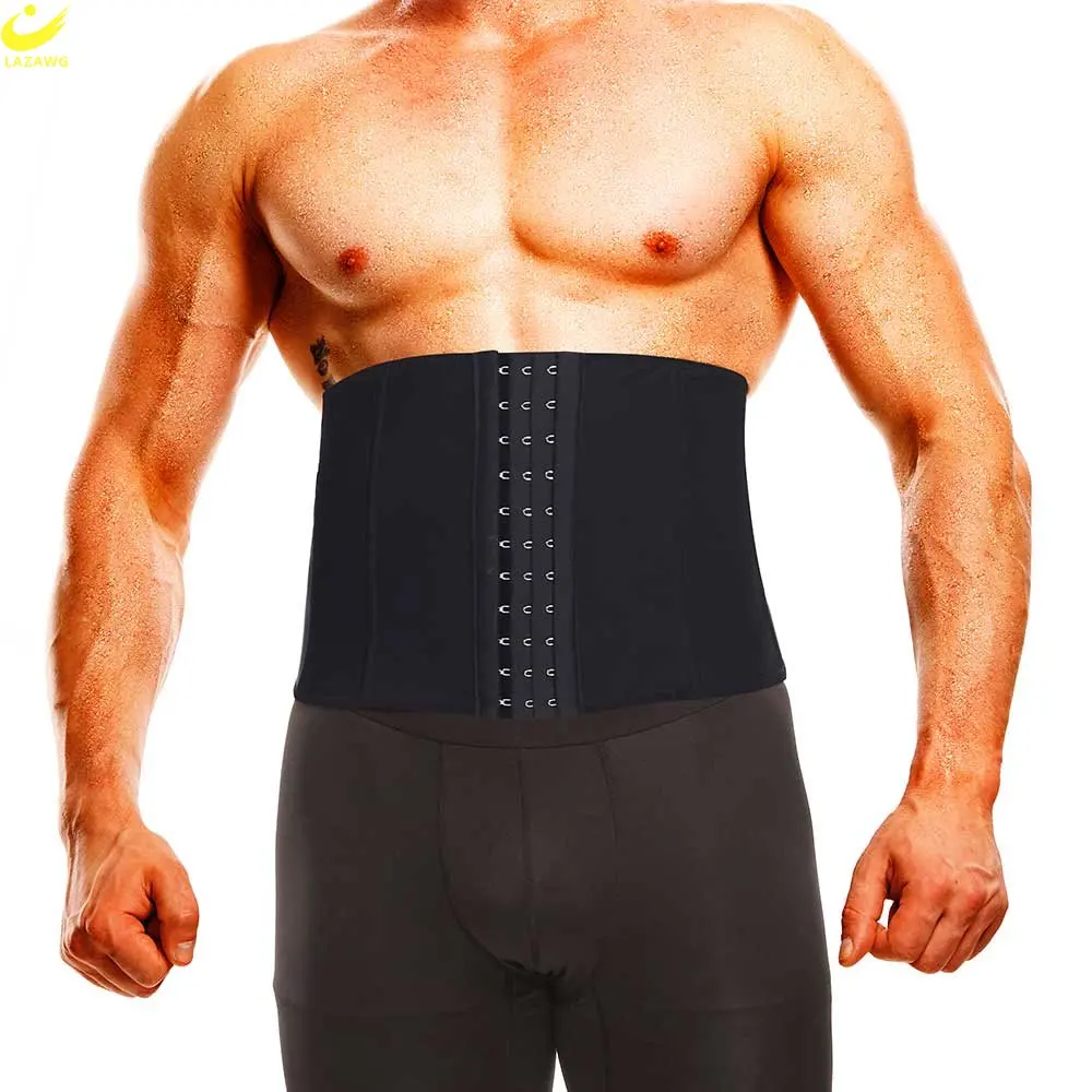LAZAWG Waist Trainer for Men Weight Loss Belt Slimming Belly Belt Fitness Band Ladies Tummy Control Straps Body Shaper Sport