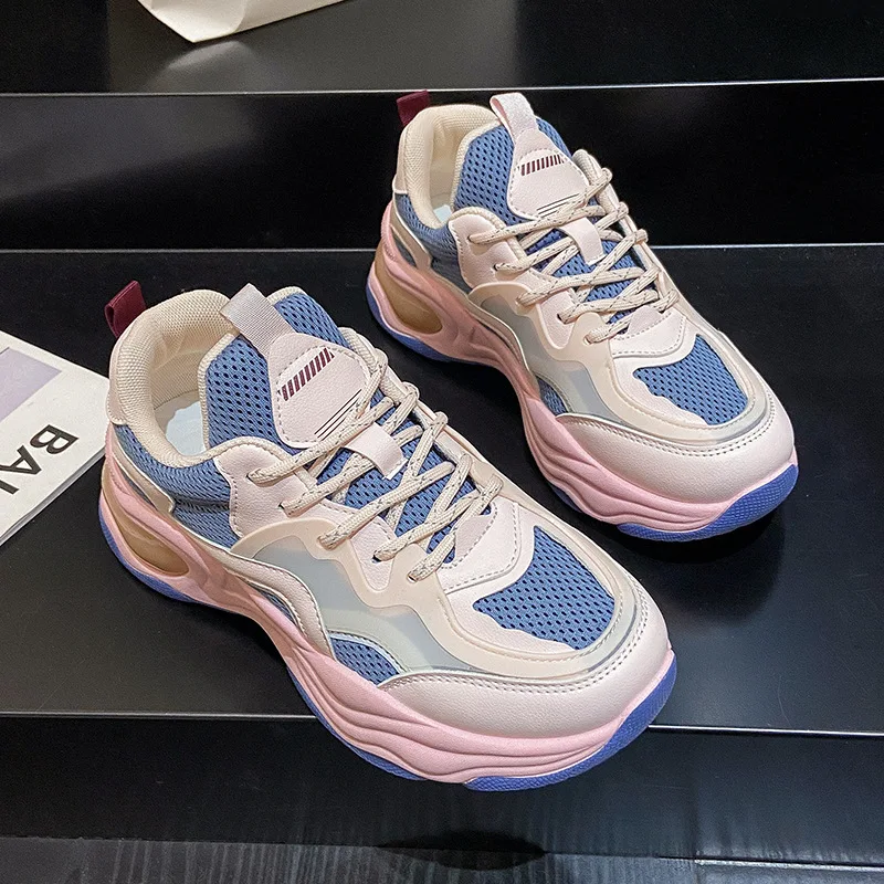 Platform Shoes Women Sneakers Autumn 2022 New Running Sports Shoes Casual Breathable White Wedges Sneaker Designer Women Shoes