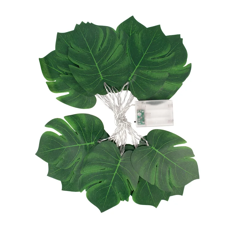 1.5/3м Гирлянда из тропических пальмовых листьев с лампой, искусственная черепаха на светодиодной гирлянде, Гавайская вечеринка на пляже, свадебное украшение.