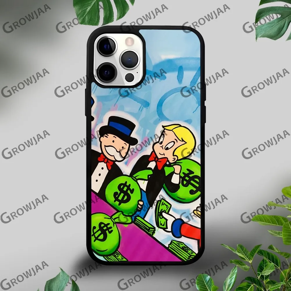 Аниме доллар Alec M-Монополия чехол для телефона iPhone 16 15 14 13 12 11 Pro Xs Max Mini Plus Celulares