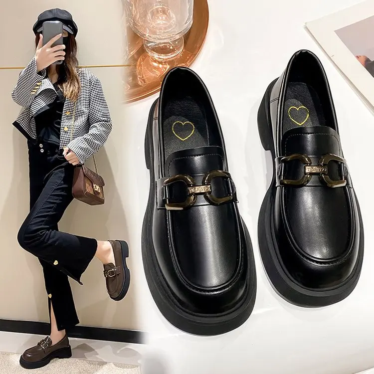 

Новинка 2022, зимние туфли, женские туфли на квадратном каблуке, весенние туфли на плоской подошве