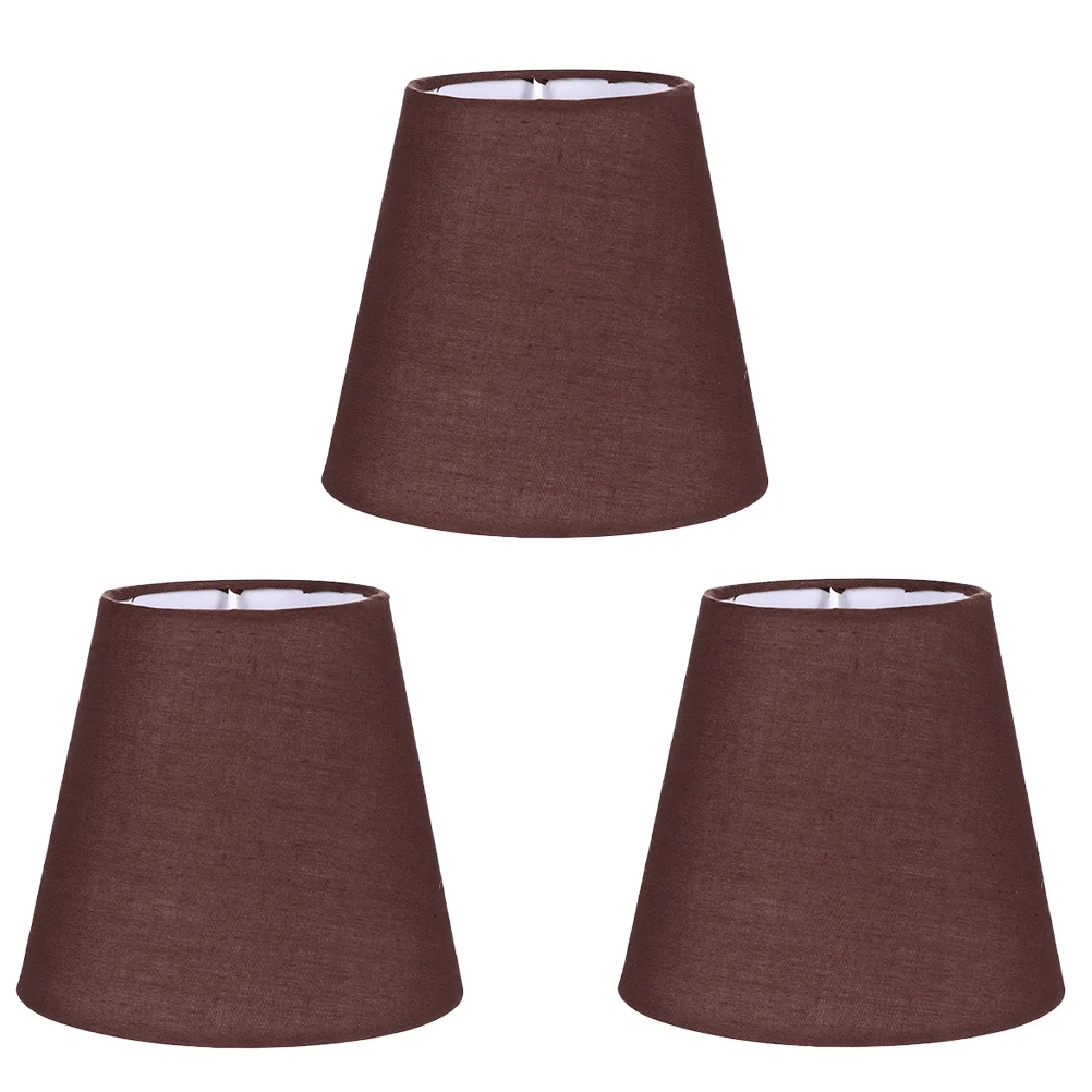 

3 Pcs European American Fabric Lampshade Ceiling Chandelier Cloth Pendant Light Accessory Table for bedroom