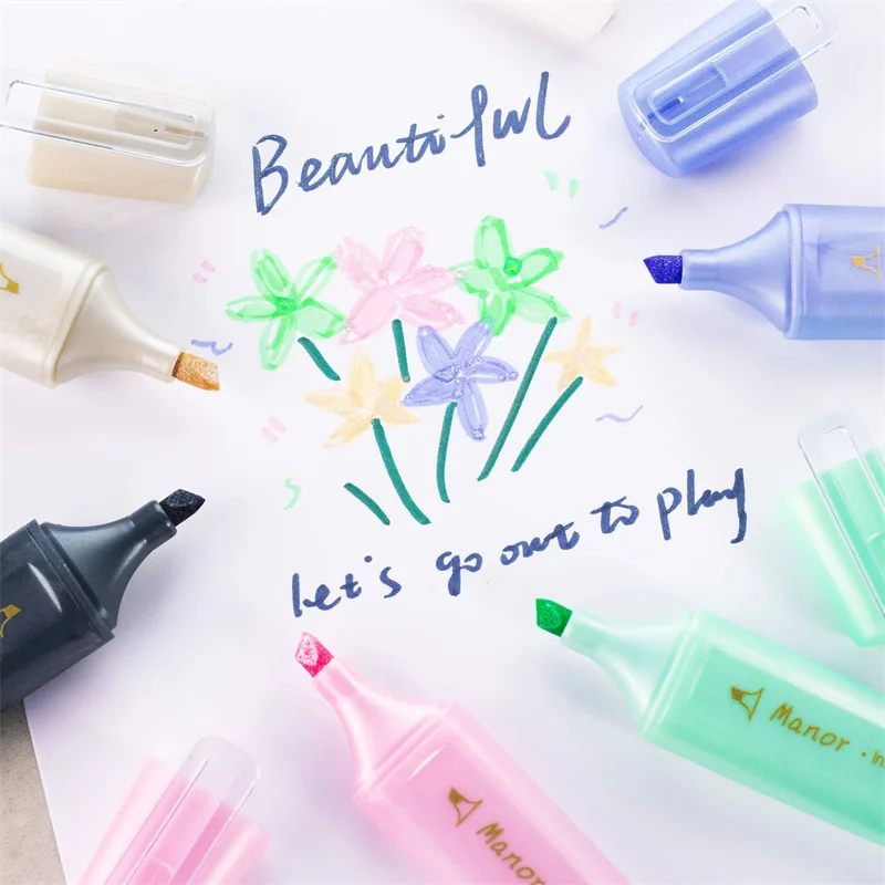 

1 шт. синий хайлайтер блестящие художественные принадлежности для письма